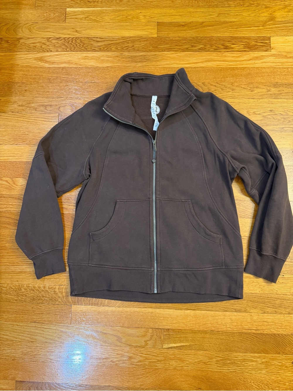 Lululemon Scuba Oversized Funnel-Neck Full Zip Espresso (Brown) - Size M/L